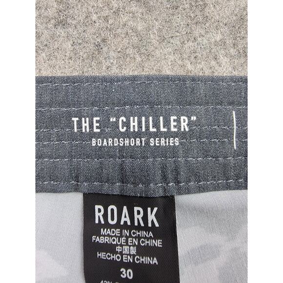 Roark Board Shorts Mens 30 Gray Yellow Geometric The Chiller Beni Outdoor Active - Picture 5 of 16